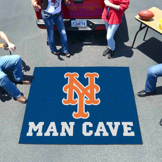 New York Mets Man Cave Tailgater Rug - 5ft. x 6ft. - New York Mets