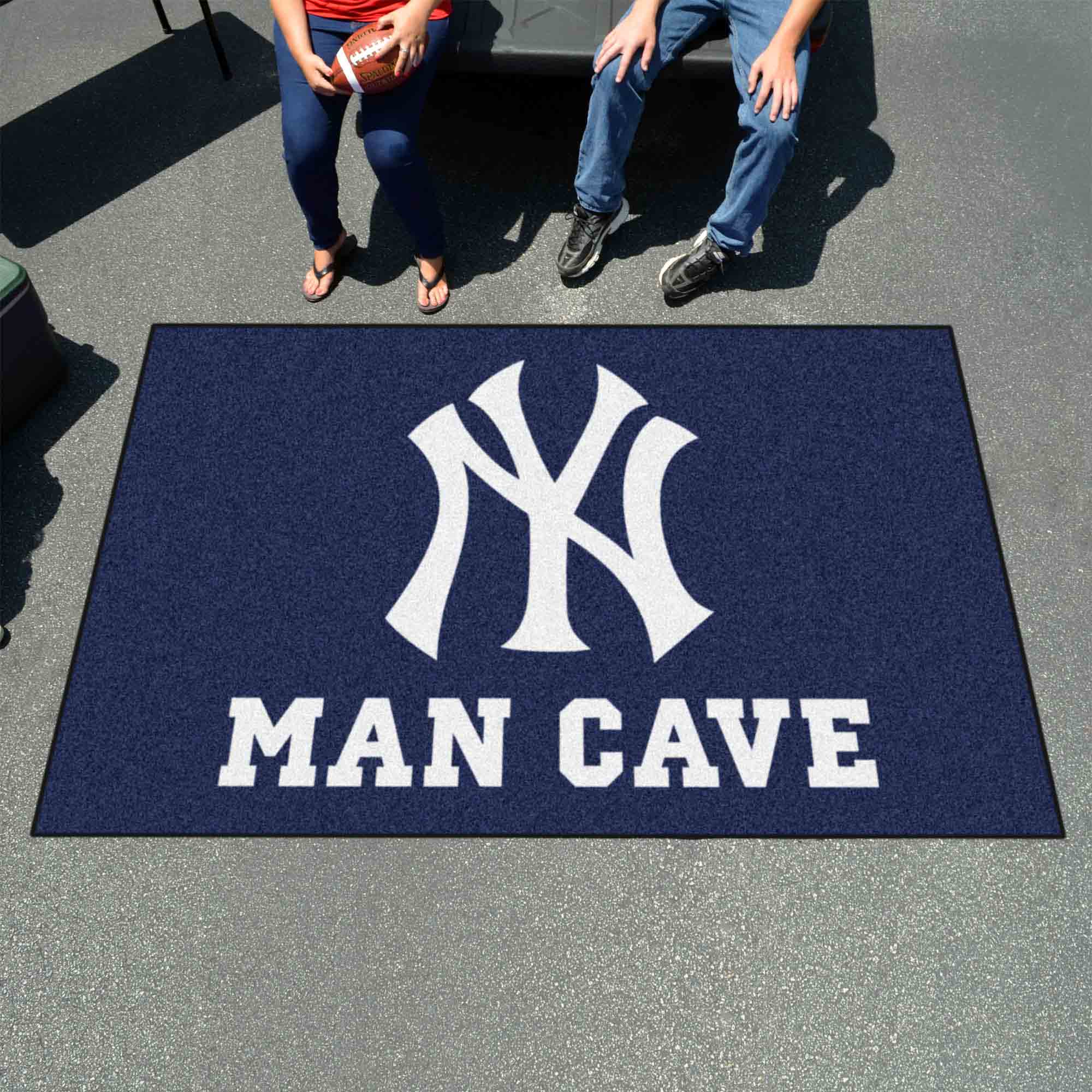 New York Yankees Man Cave Ulti-Mat Rug - 5ft. x 8ft. - New York Yankees