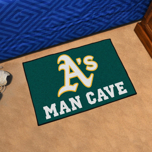 Oakland Athletics Man Cave Starter Mat Accent Rug - 19in. x 30in. - Oakland Athletics