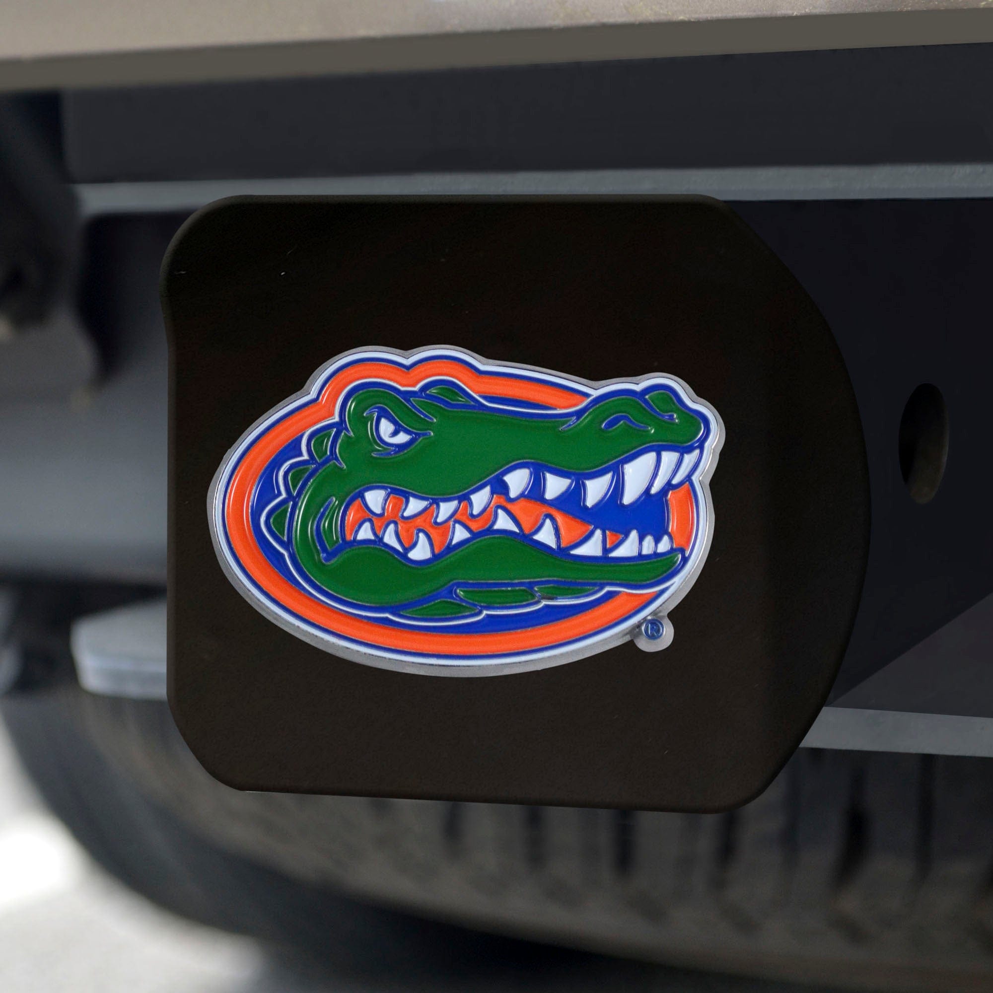 Florida Gators Black Metal Hitch Cover - 3D Color Emblem - Florida