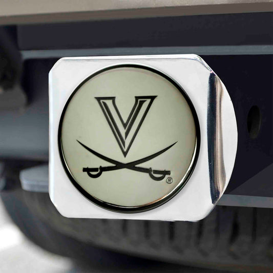 Virginia Cavaliers Chrome Metal Hitch Cover with Chrome Metal 3D Emblem