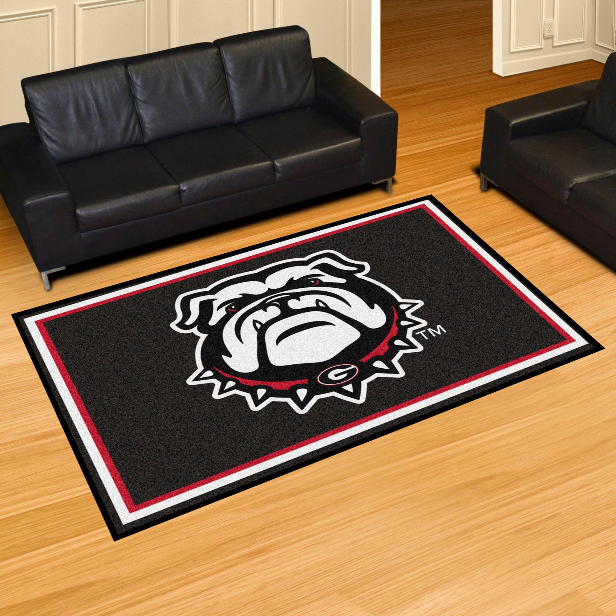 Georgia Bulldogs 5ft. x 8 ft. Plush Area Rug - Georgia