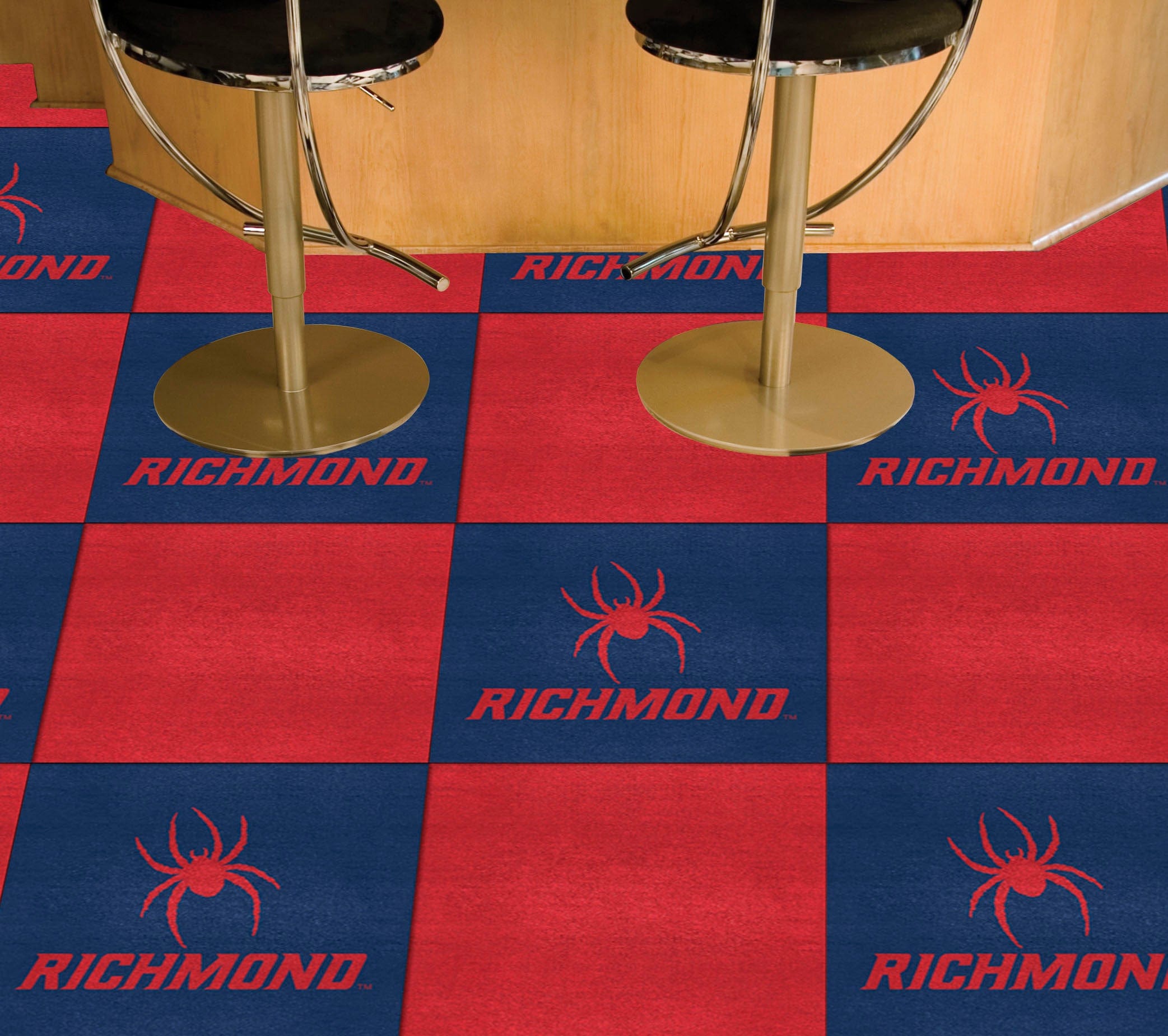 Richmond Spiders Team Carpet Tiles - 45 Sq Ft. - Richmond