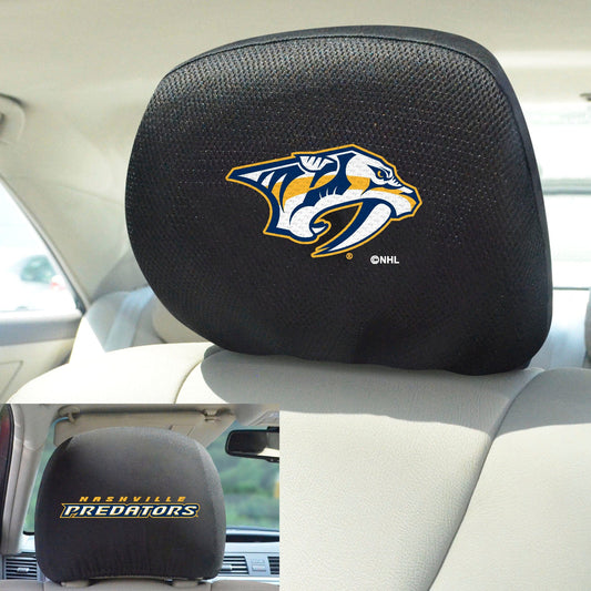 Nashville Predators Embroidered Head Rest Cover Set - 2 Pieces - Nashville Predators