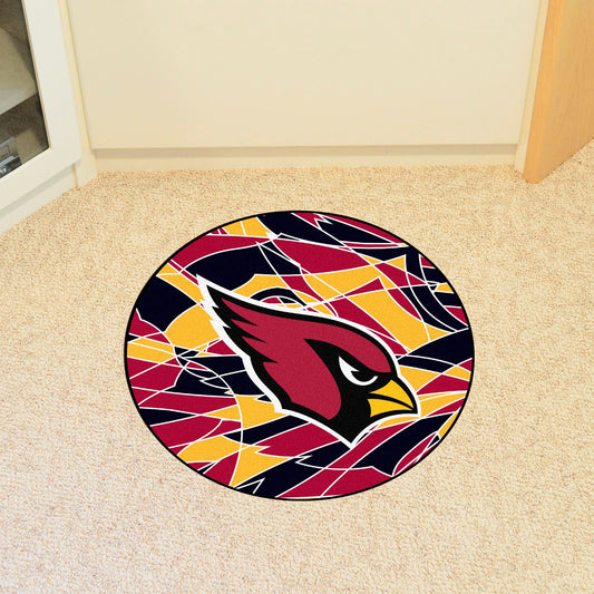 Arizona Cardinals Roundel Rug - 27in. Diameter XFIT Design - Arizona Cardinals