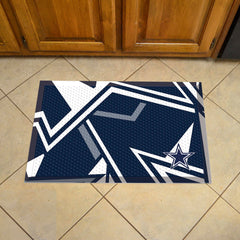 Dallas Cowboys Rubber Scraper Door Mat XFIT Design - Dallas Cowboys