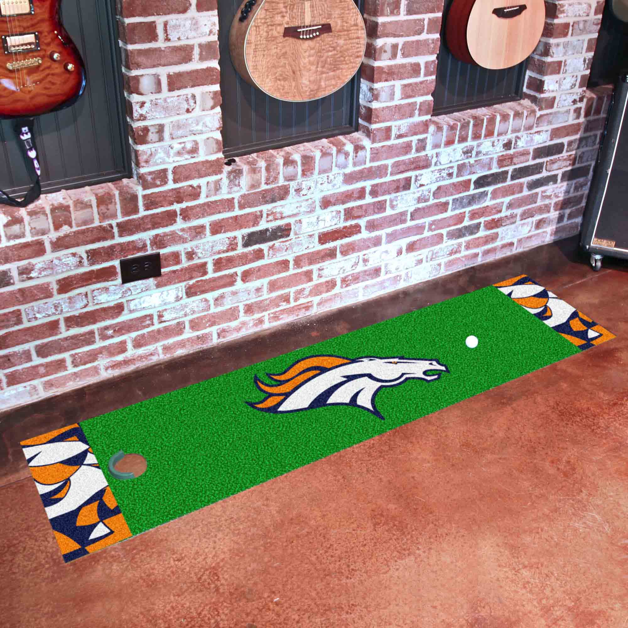 Denver Broncos Putting Green Mat - 1.5ft. x 6ft. - Denver Broncos