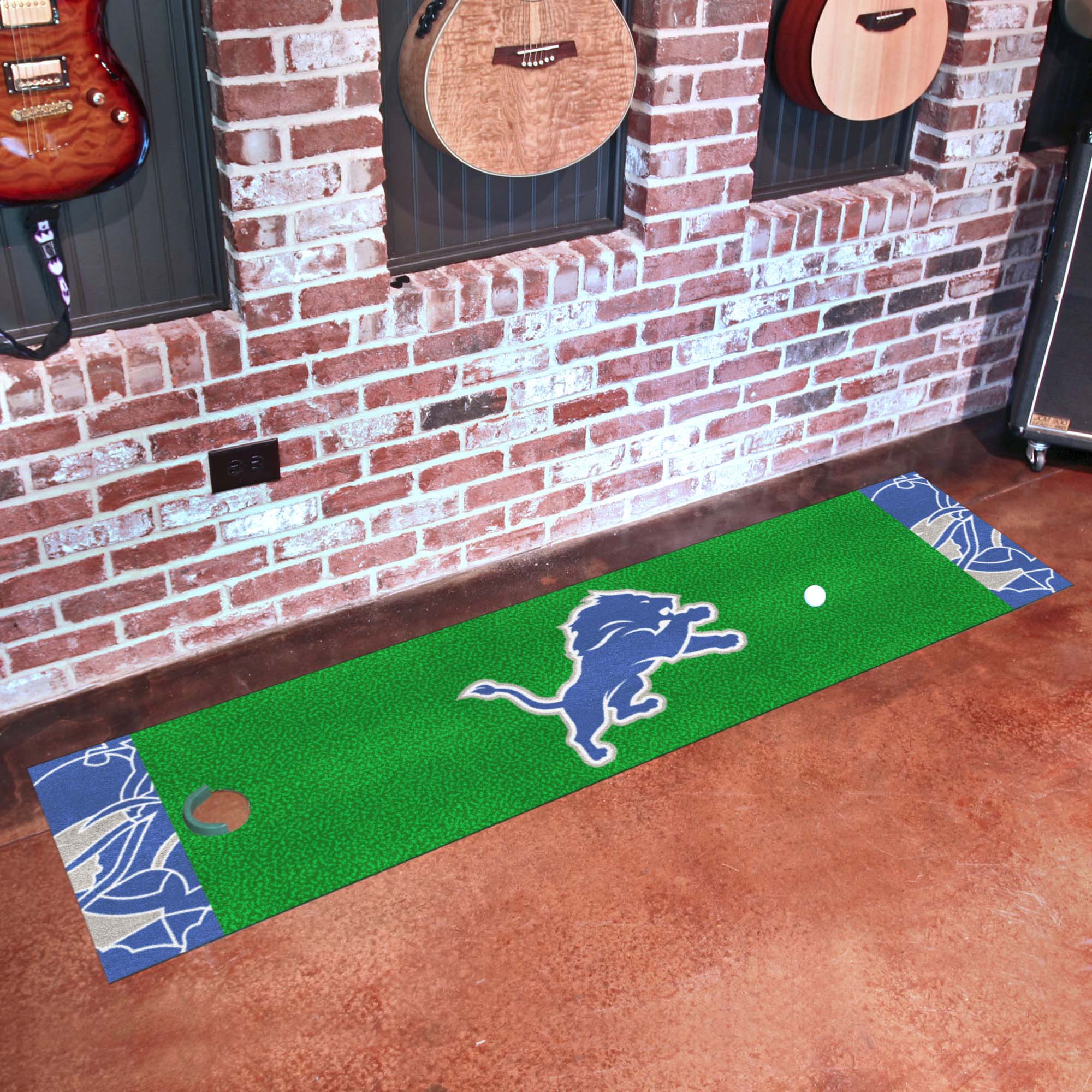 Detroit Lions Putting Green Mat - 1.5ft. x 6ft. - Detroit Lions