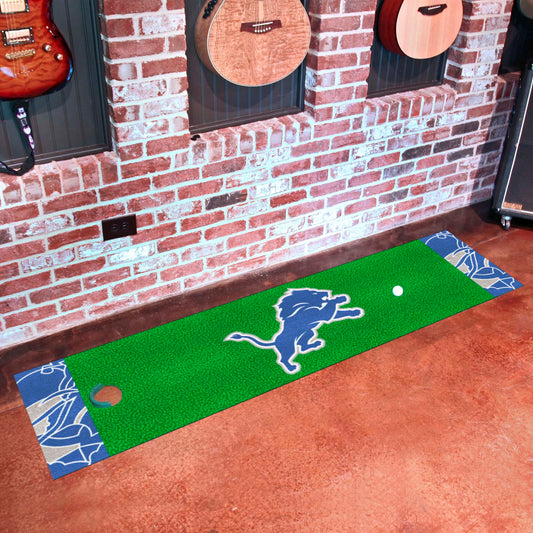 Detroit Lions Putting Green Mat - 1.5ft. x 6ft. - Detroit Lions