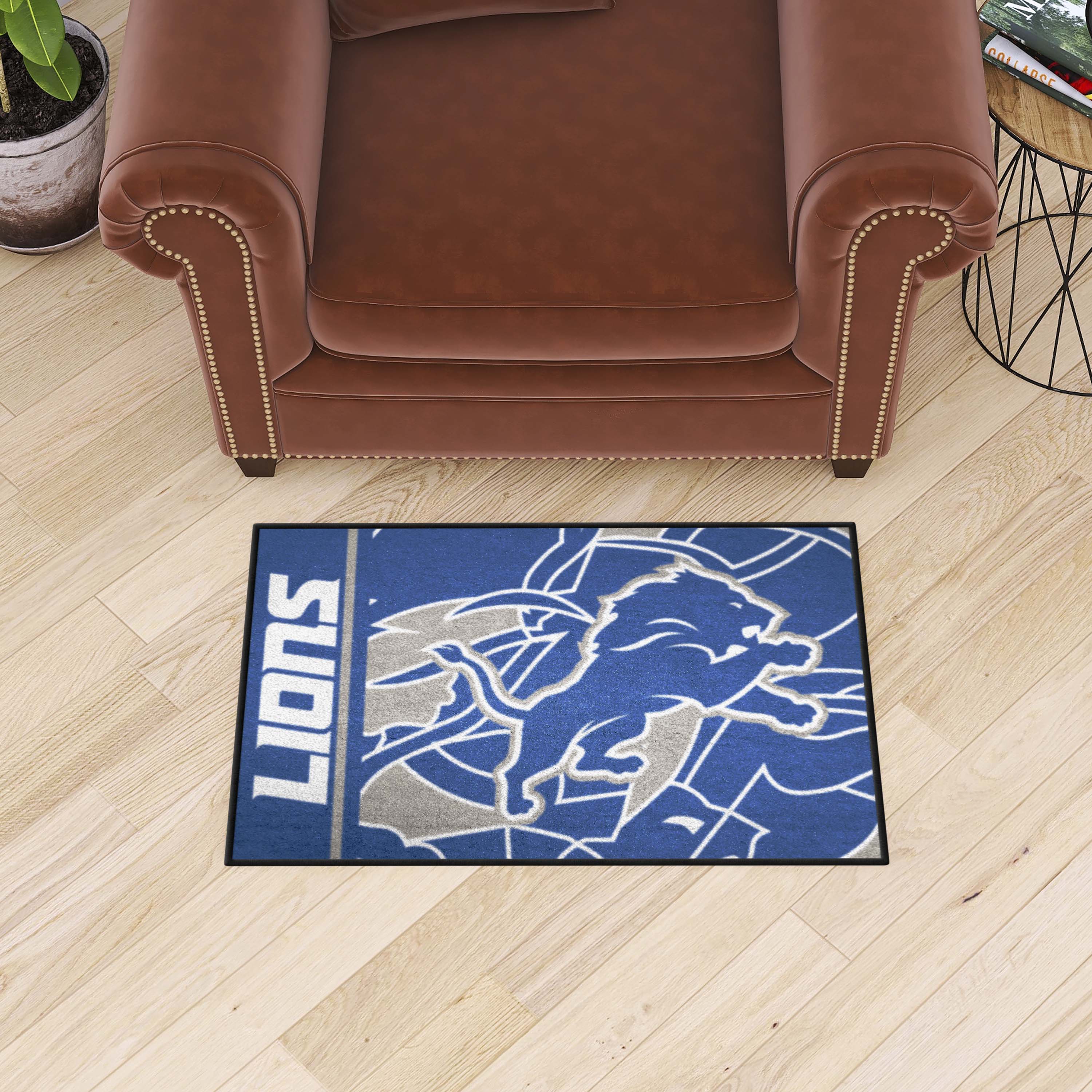 Detroit Lions Starter Mat XFIT Design - 19in x 30in Accent Rug - Detroit Lions