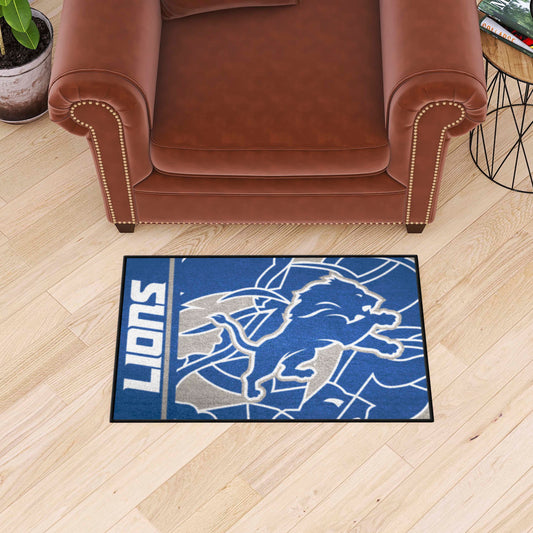 Detroit Lions Starter Mat XFIT Design - 19in x 30in Accent Rug - Detroit Lions