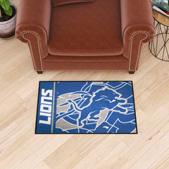Detroit Lions Starter Mat XFIT Design - 19in x 30in Accent Rug - Detroit Lions
