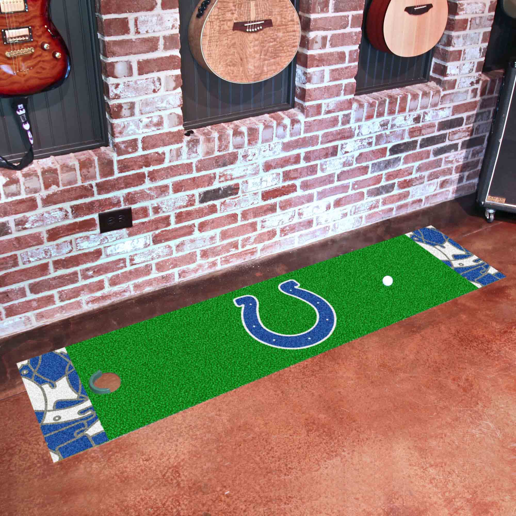 Indianapolis Colts Putting Green Mat - 1.5ft. x 6ft. - Indianapolis Colts