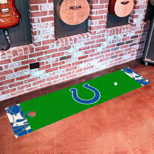 Indianapolis Colts Putting Green Mat - 1.5ft. x 6ft. - Indianapolis Colts
