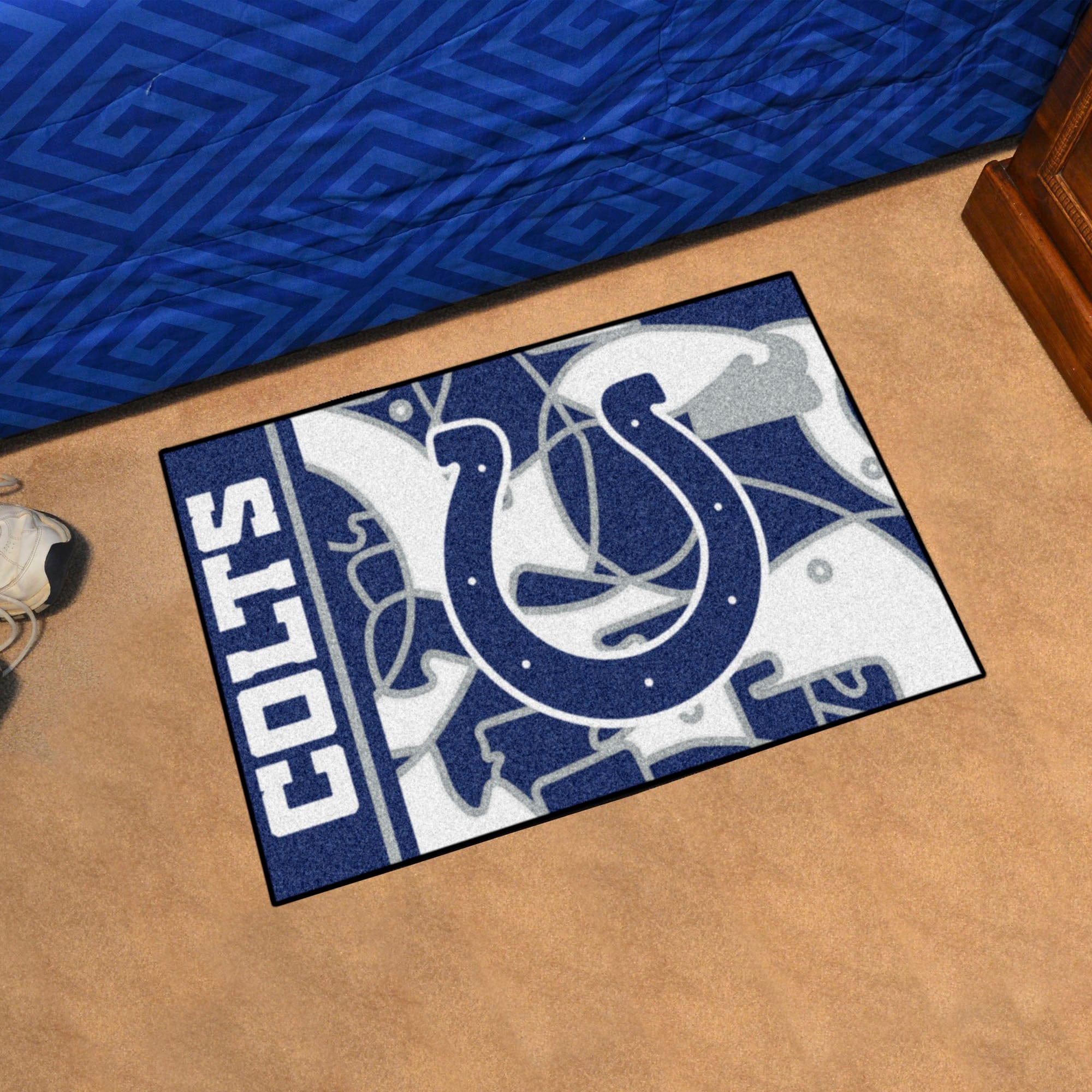 Indianapolis Colts Starter Mat XFIT Design - 19in x 30in Accent Rug - Indianapolis Colts