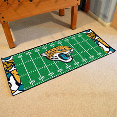 Jacksonville Jaguars Football Field Runner Mat - 30in. x 72in. XFIT Design - Jacksonville Jaguars