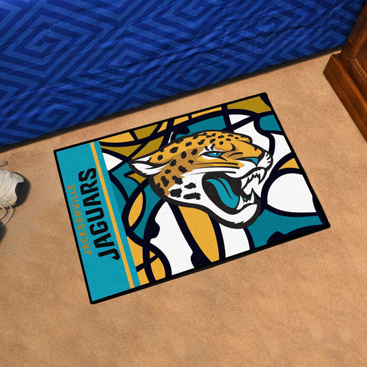 Jacksonville Jaguars Starter Mat XFIT Design - 19in x 30in Accent Rug - Jacksonville Jaguars