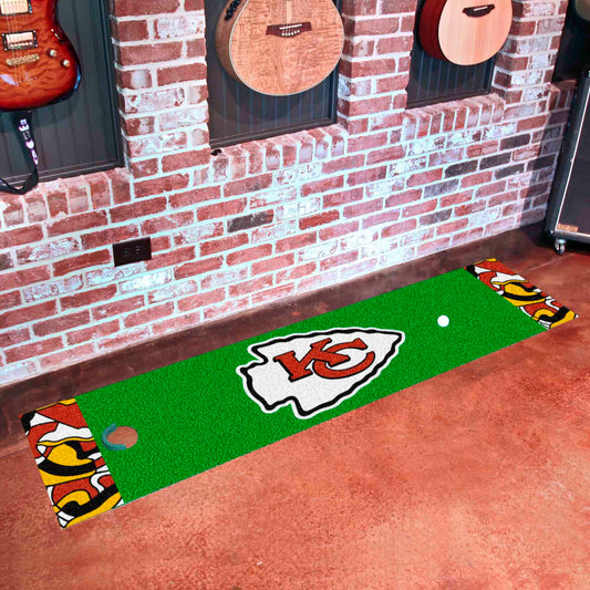 Kansas City Chiefs Putting Green Mat - 1.5ft. x 6ft. - Kansas City Chiefs