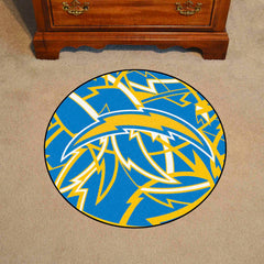 Los Angeles Chargers Roundel Rug - 27in. Diameter XFIT Design - Los Angeles Chargers