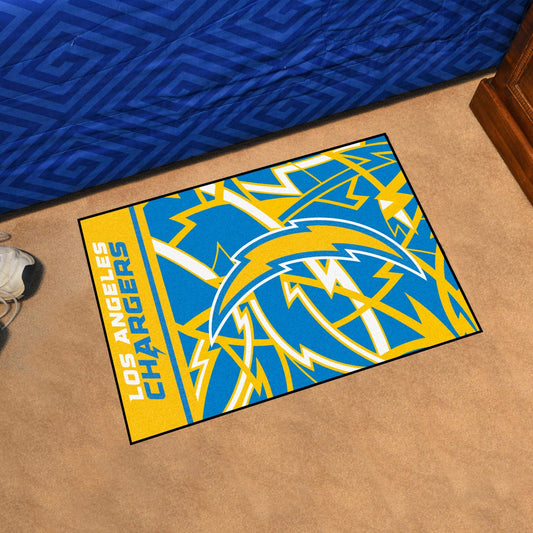 Los Angeles Chargers Starter Mat XFIT Design - 19in x 30in Accent Rug - Los Angeles Chargers