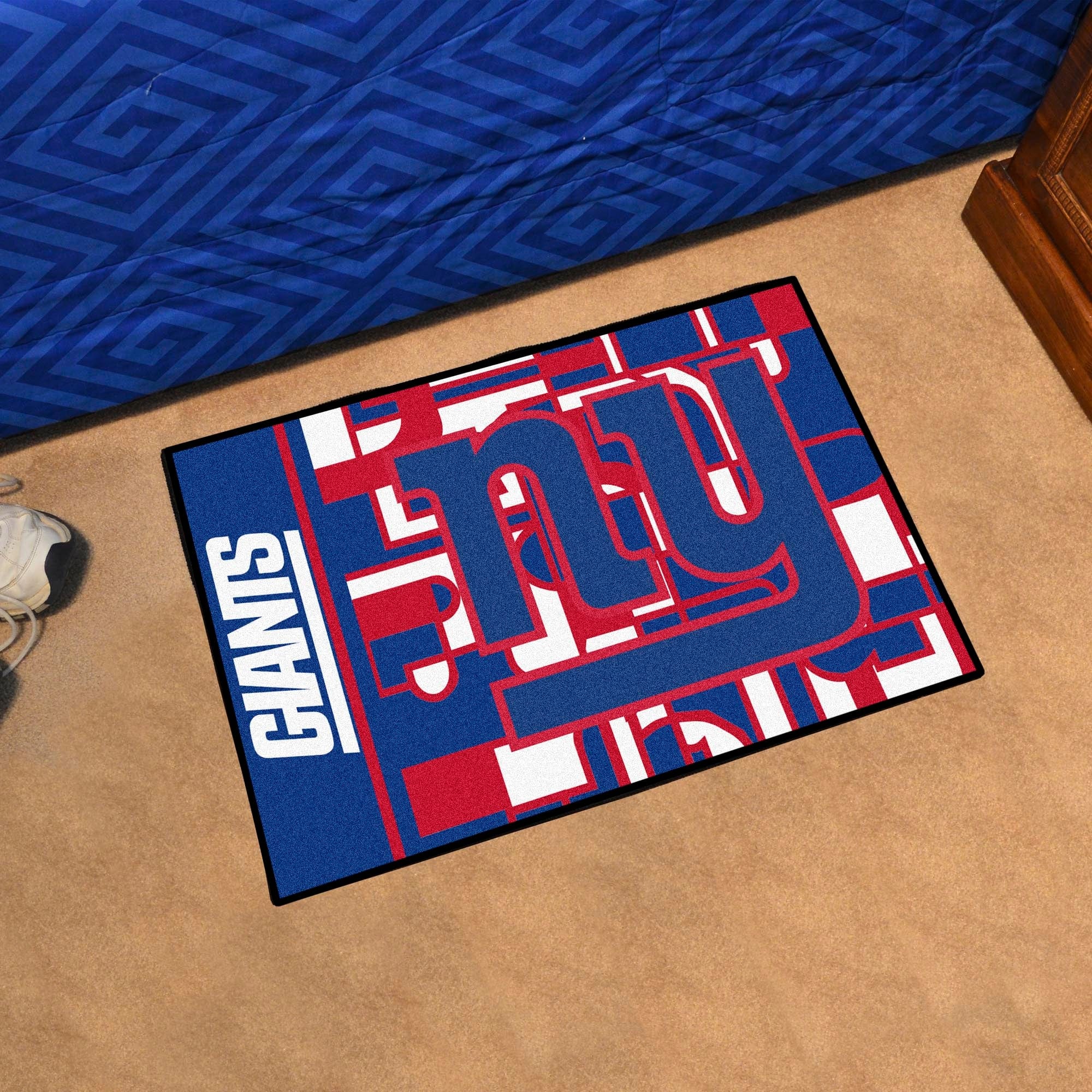 New York Giants Starter Mat XFIT Design - 19in x 30in Accent Rug - New York Giants