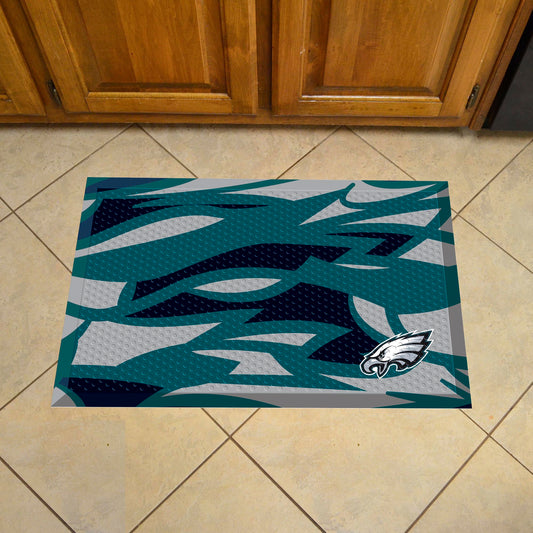 Philadelphia Eagles Rubber Scraper Door Mat XFIT Design - Philadelphia Eagles