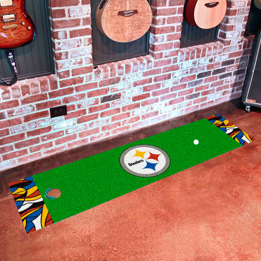 Pittsburgh Steelers Putting Green Mat - 1.5ft. x 6ft. - Pittsburgh Steelers