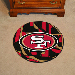 San Francisco 49ers Roundel Rug - 27in. Diameter XFIT Design - San Francisco 49ers