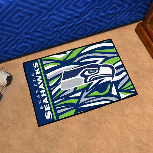 Seattle Seahawks Starter Mat XFIT Design - 19in x 30in Accent Rug - Seattle Seahawks