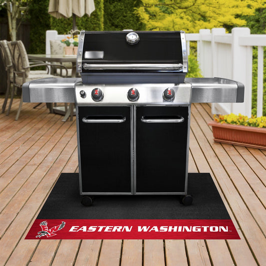 Eastern Washington Eagles Vinyl Grill Mat - 26in. x 42in. - Eastern Washington