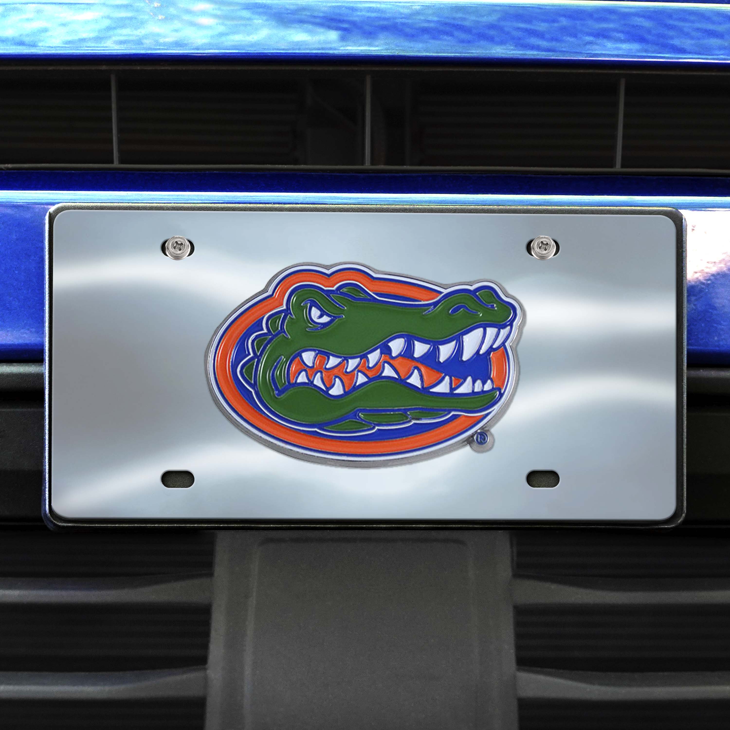 Florida Gators 3D Stainless Steel License Plate - Florida