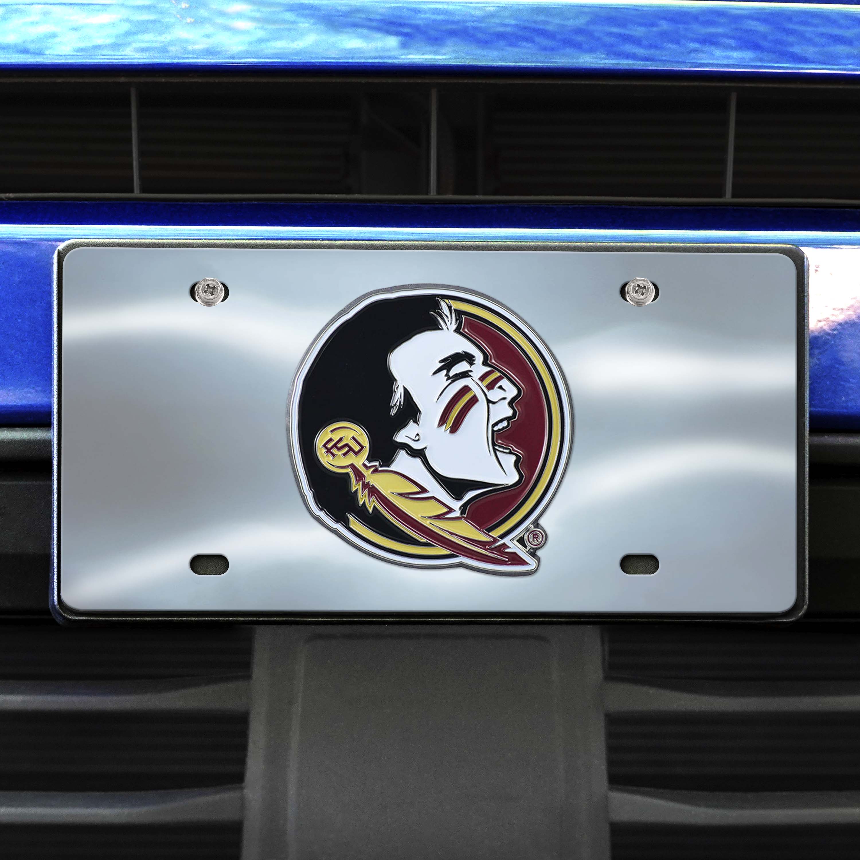 Florida State Seminoles 3D Stainless Steel License Plate - Florida State