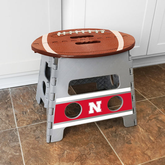Nebraska Cornhuskers Folding Step Stool - 13in. Rise - Nebraska