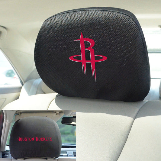 Houston Rockets Embroidered Head Rest Cover Set - 2 Pieces - Houston Rockets