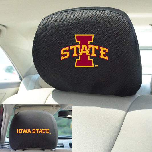Iowa State Cyclones Embroidered Head Rest Cover Set - 2 Pieces - Iowa State