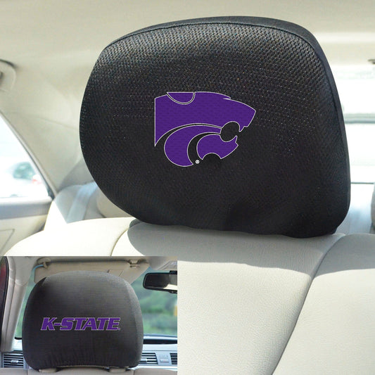 Kansas State Wildcats Embroidered Head Rest Cover Set - 2 Pieces - Kansas State