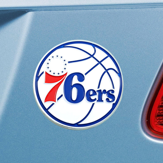 Philadelphia 76ers 3D Color Metal Emblem - Philadelphia 76ers