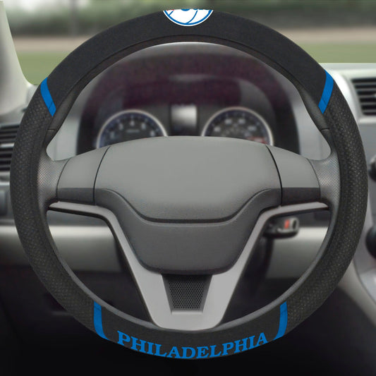 Philadelphia 76ers Embroidered Steering Wheel Cover - Philadelphia 76ers