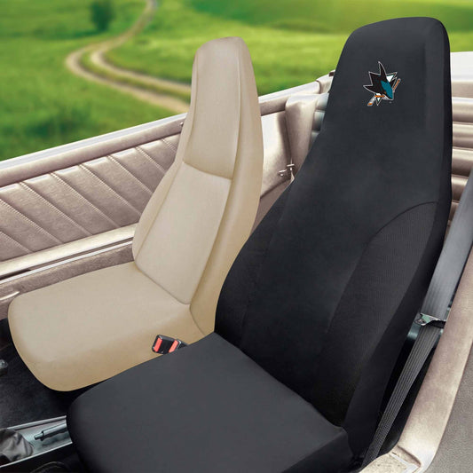 San Jose Sharks Embroidered Seat Cover - San Jose Sharks