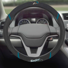 San Jose Sharks Embroidered Steering Wheel Cover - San Jose Sharks
