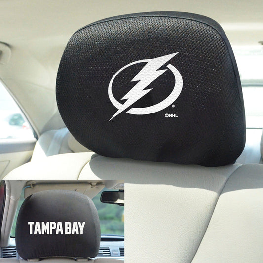 Tampa Bay Lightning Embroidered Head Rest Cover Set - 2 Pieces