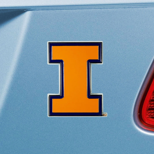 Illinois Illini 3D Color Metal Emblem - Illinois