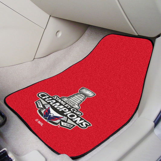 Washington Capitals Front Carpet Car Mat Set - 2 Pieces, 2018 Stanley Cup Champions