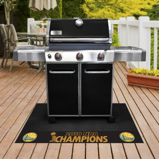Golden State Warriors 2018 NBA Champions Vinyl Grill Mat - 26in. x 42in. - Golden State Warriors