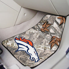 Denver Broncos Camo Front Carpet Car Mat Set - 2 Pieces - Denver Broncos