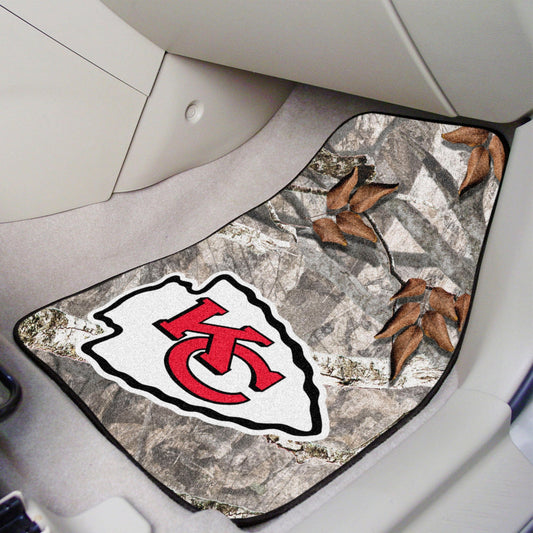 Kansas City Chiefs Camo Front Carpet Car Mat Set - 2 Pieces - Kansas City Chiefs