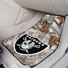 Las Vegas Raiders Camo Front Carpet Car Mat Set - 2 Pieces - Las Vegas Raiders
