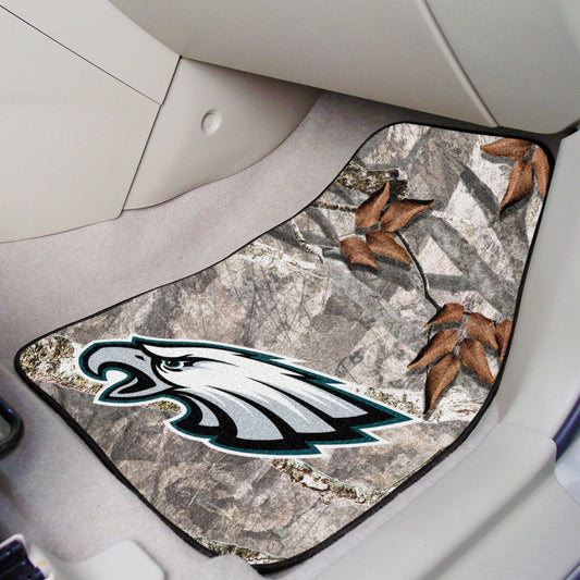Philadelphia Eagles Camo Front Carpet Car Mat Set - 2 Pieces - Philadelphia Eagles