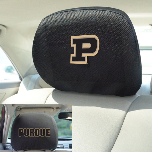 Purdue Boilermakers Embroidered Head Rest Cover Set - 2 Pieces - Purdue