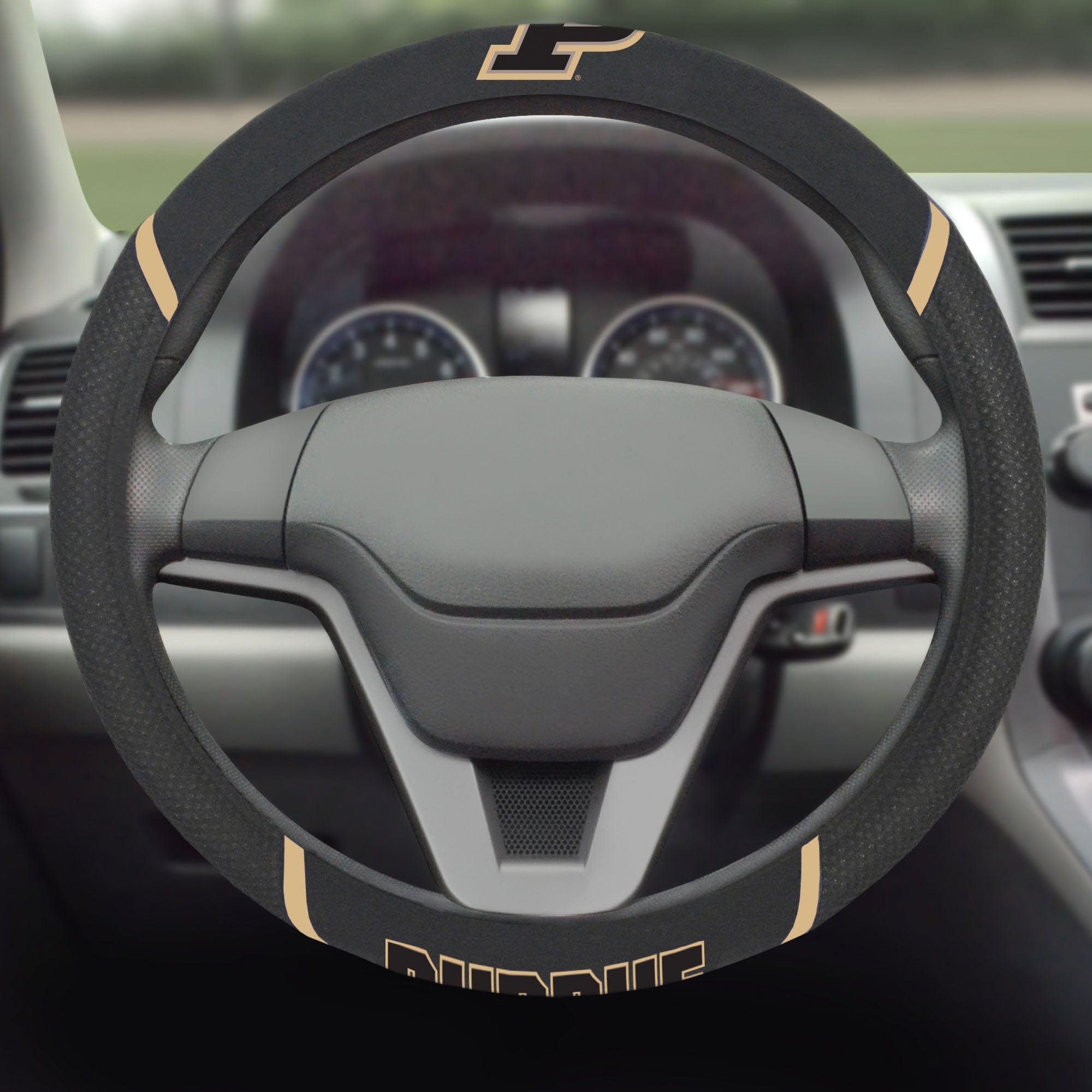 Purdue Boilermakers Embroidered Steering Wheel Cover - Purdue